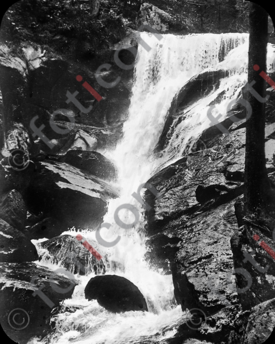 Triberger Wasserfälle | Triberg Waterfalls - Foto foticon-simon-127-055-sw.jpg | foticon.de - Bilddatenbank für Motive aus Geschichte und Kultur